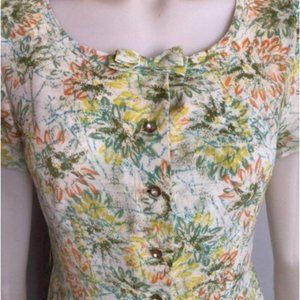 1950s Floral Dress by Puritan Forever Young